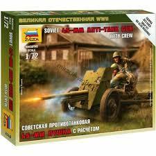 SOVIET GUN 45MM -CREW 1939-45